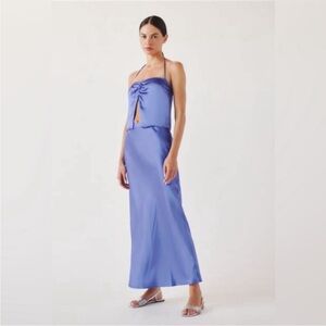 Reformation two piece silk set